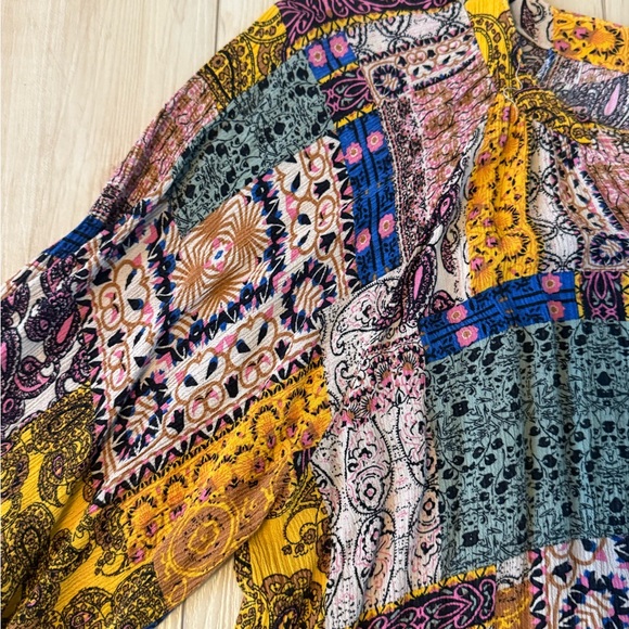 Umgee Multicolor Patchwork Tunic - Picture 4 of 5